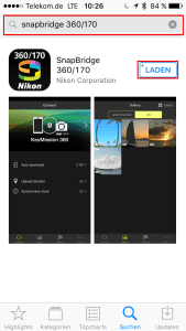 iPhone-SnapBridge-Suchen-Installieren