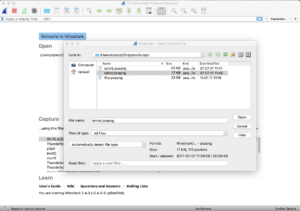 Wireshark Datei öffnen